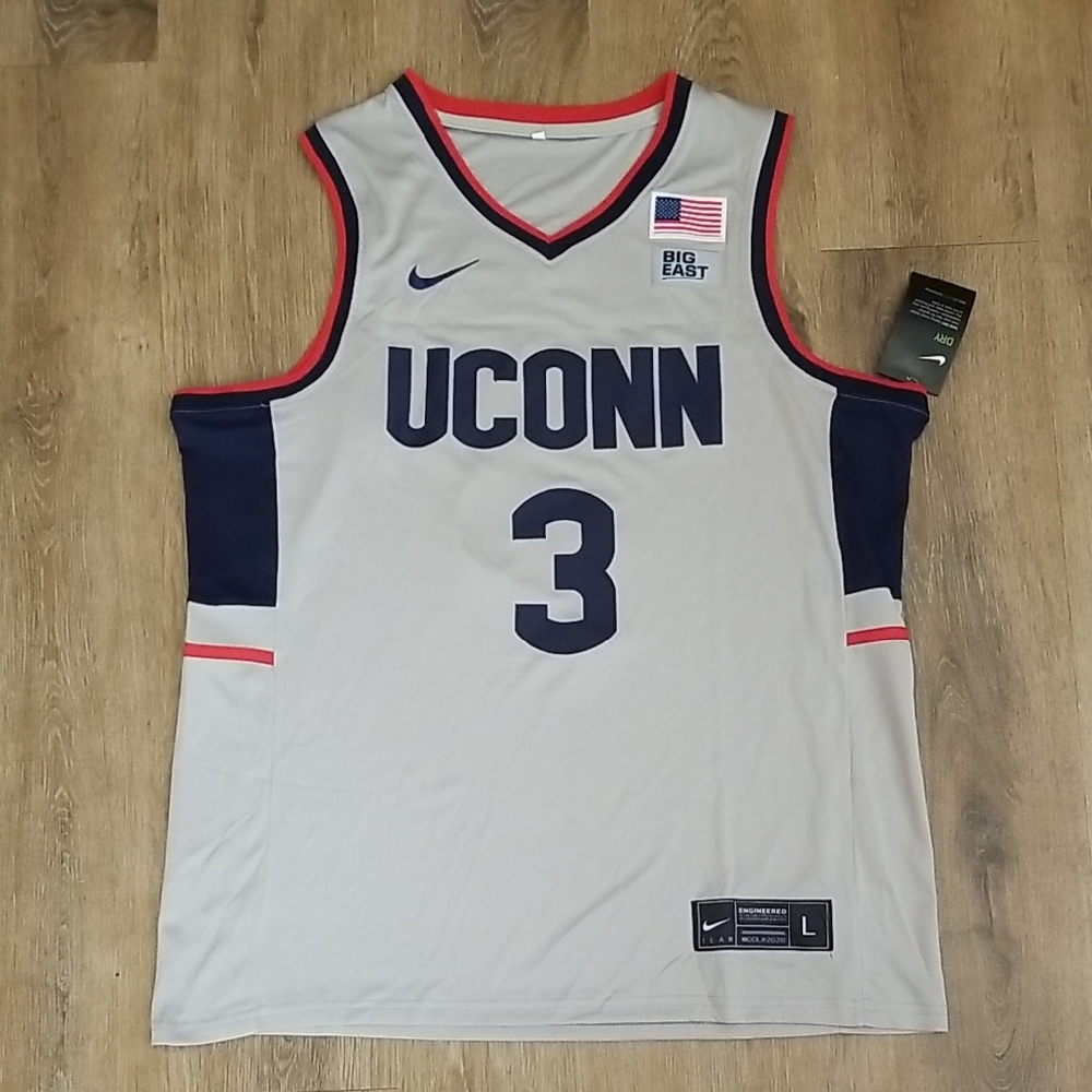 Aaliyah Edwards UCONN Connecticut Stitched Mens L Large New